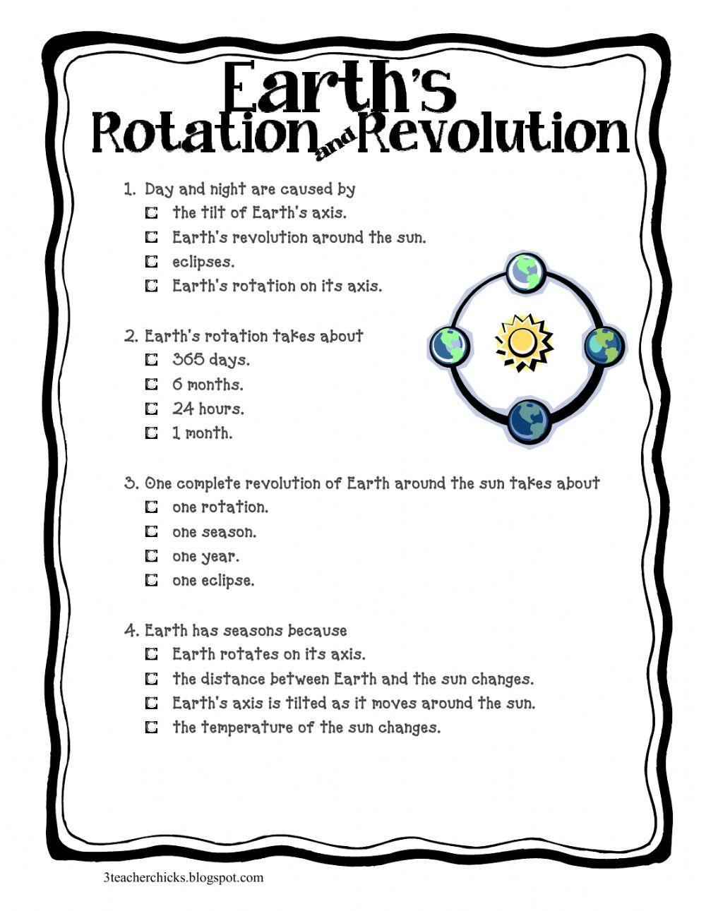 Earths Rotation and Revolution