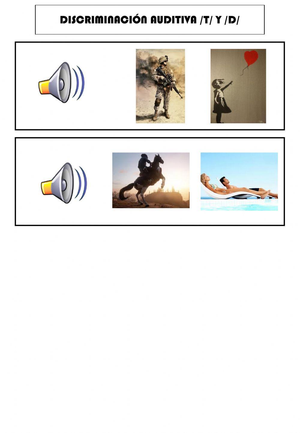 Discriminación auditiva -T- y -D-