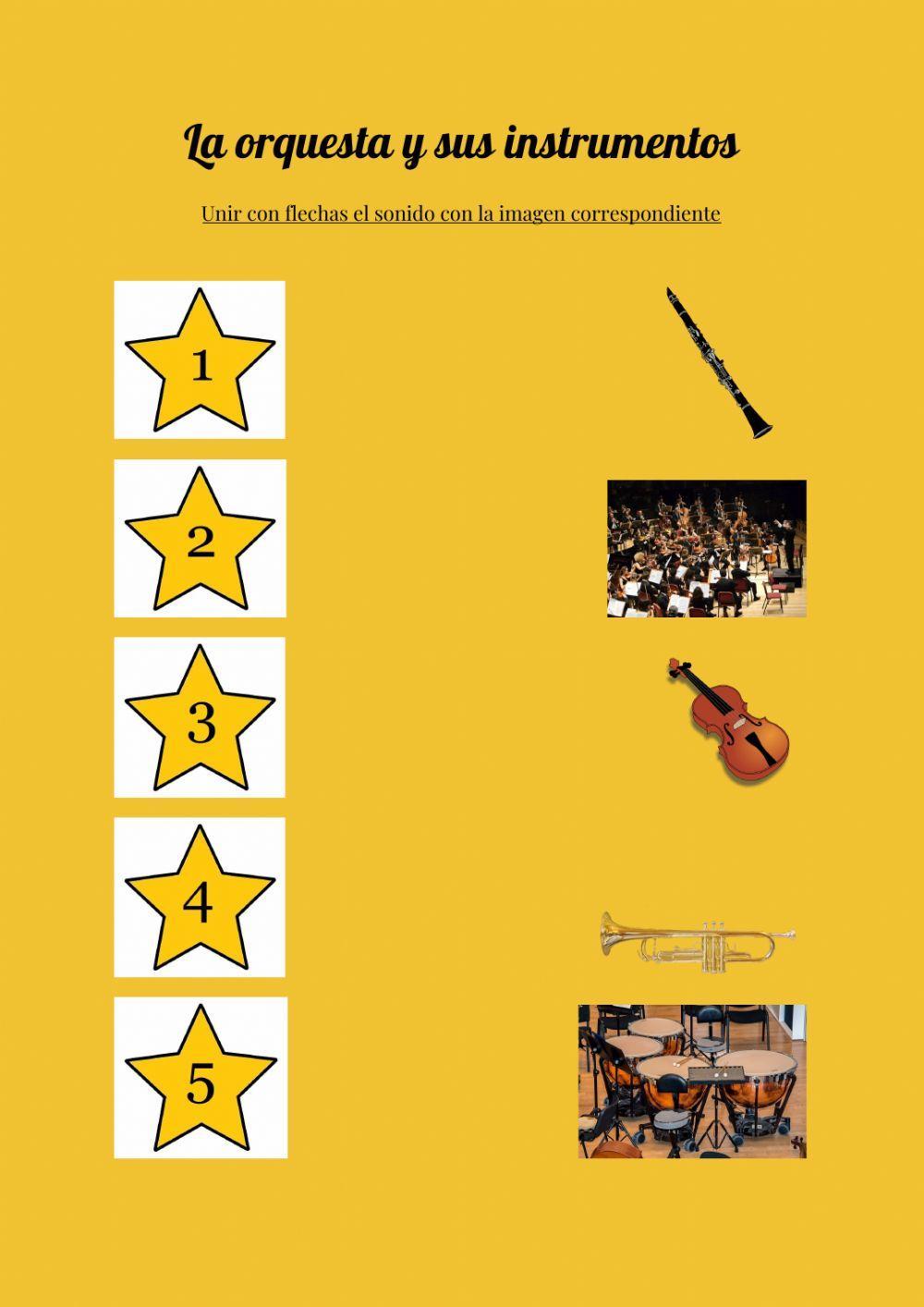 La orquesta y sus instrumentos