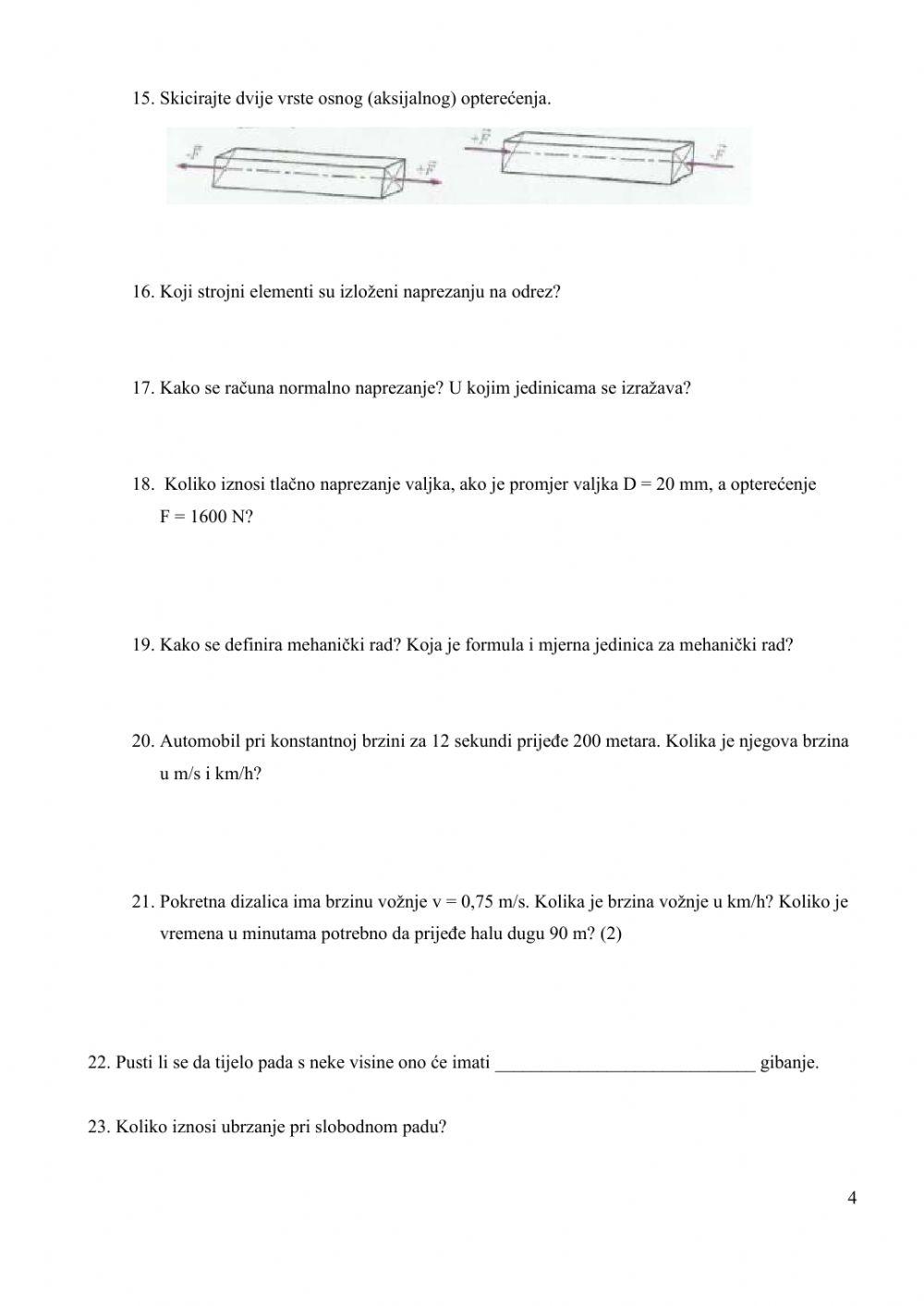 Vježba i ponavljanje za 1. pismeni ispit