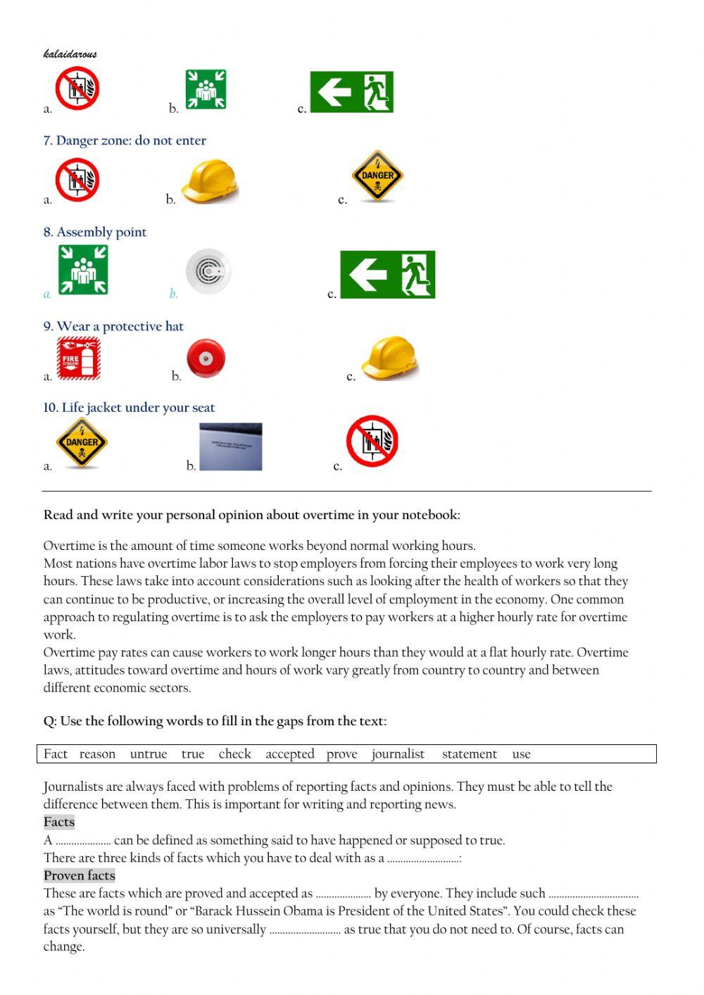 T9: Routine and wok places 2