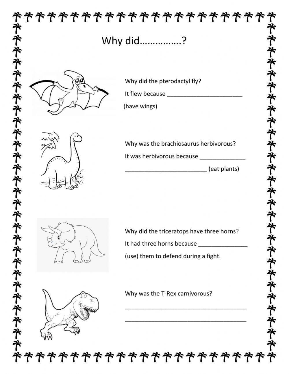 Why did dinousaurs....?