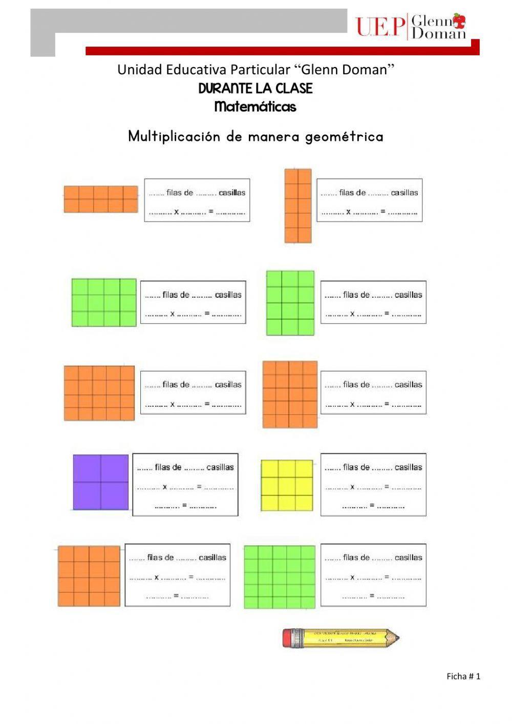 Multiplicacion modelo geometrico