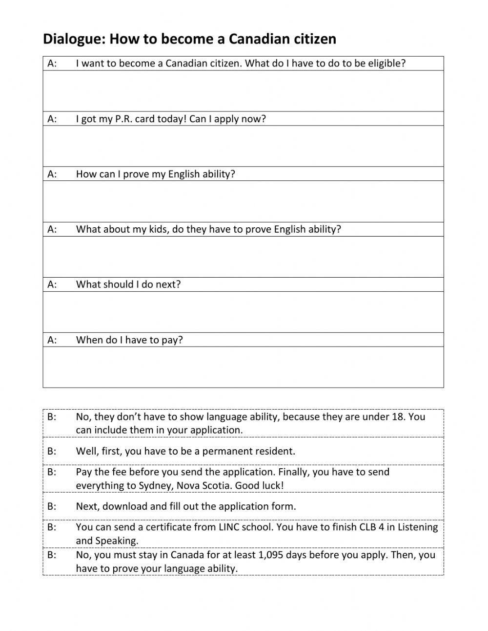 Citizenship Dialogue