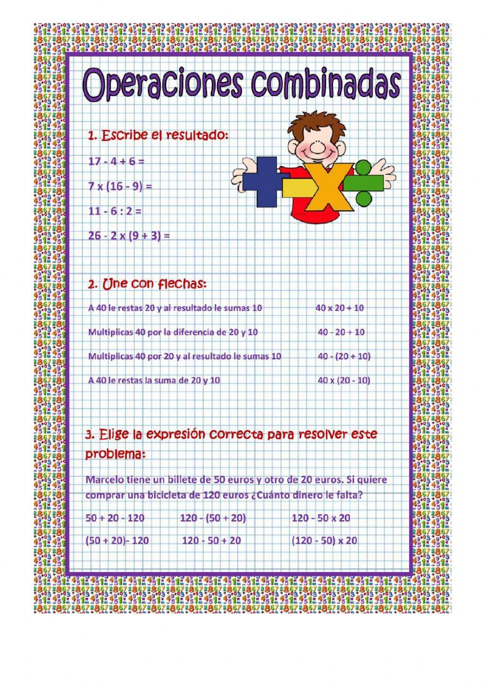 Cálculos combinados ENTEROS 1