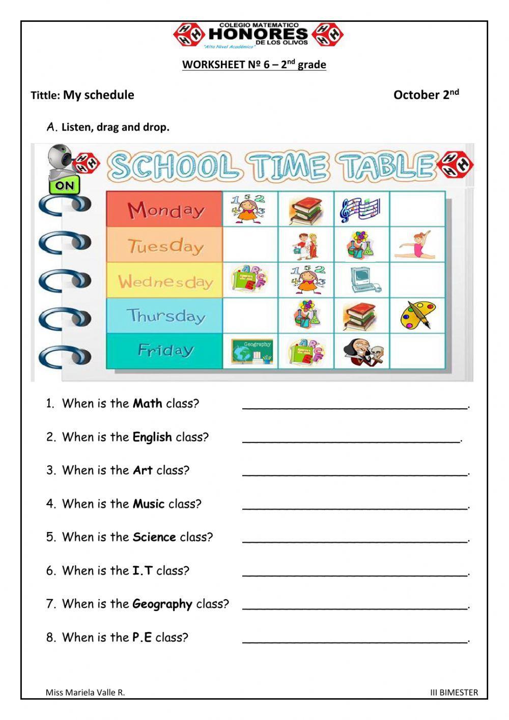 School subject School subject
