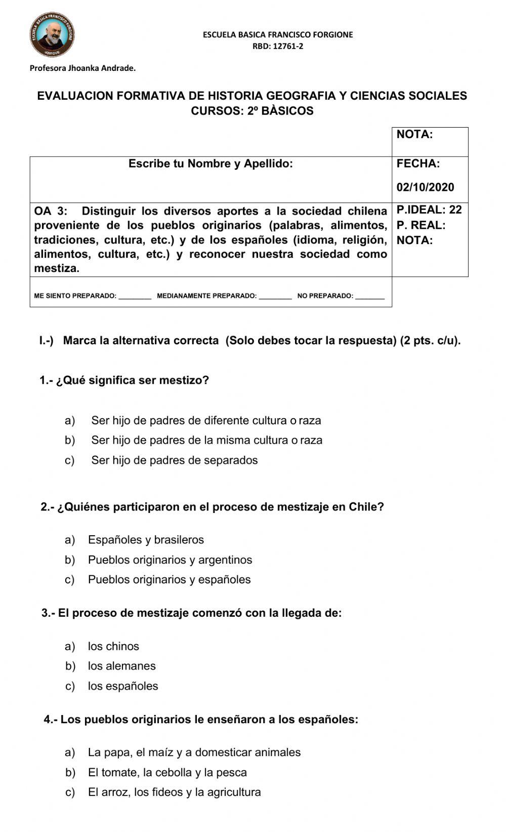 Legado de los pueblos originarios y los españoles