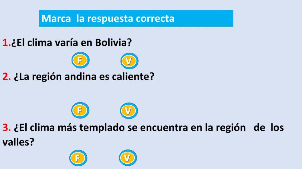 Clima de Bolivia