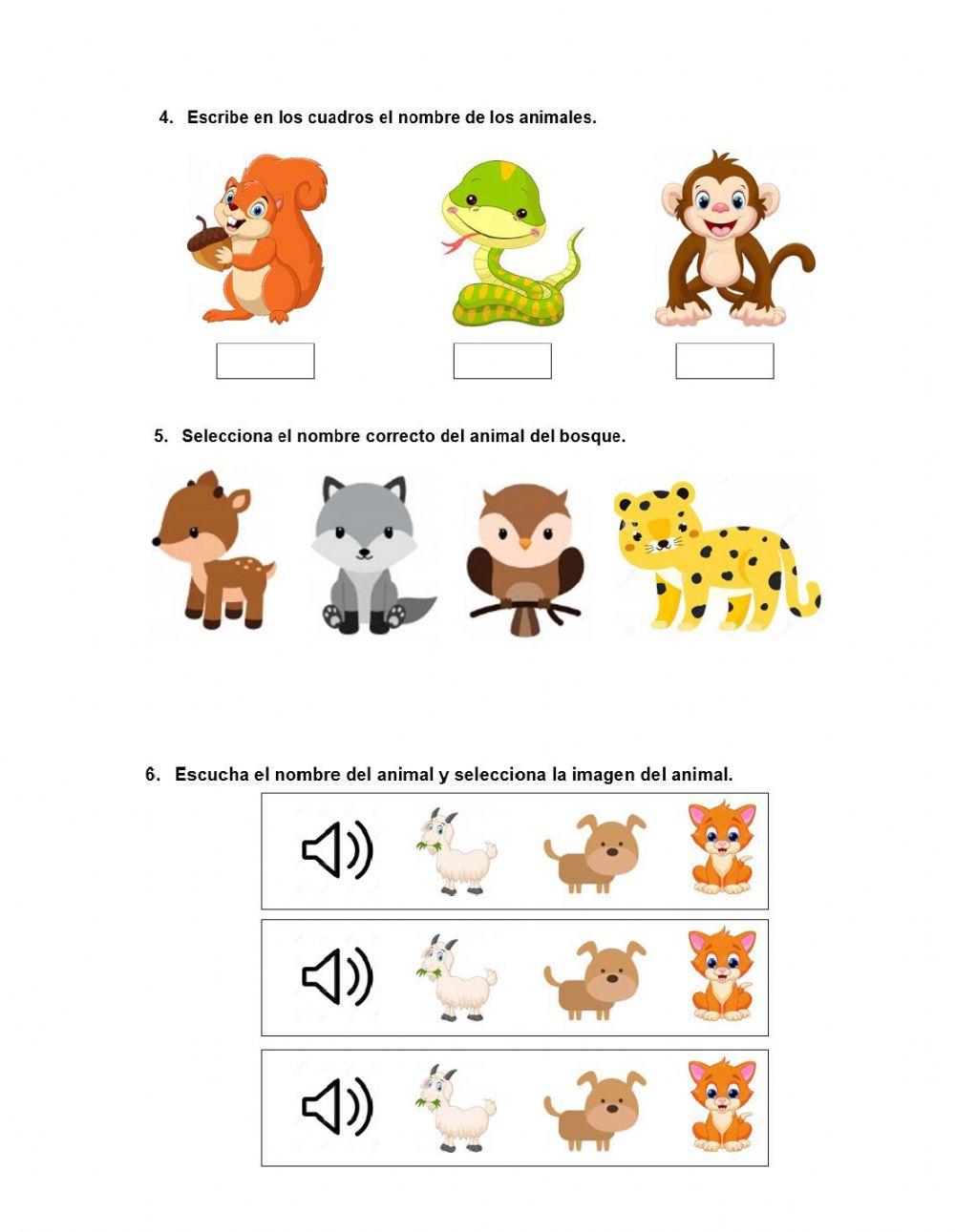 Vocabulario de Animales - Kaqchikel