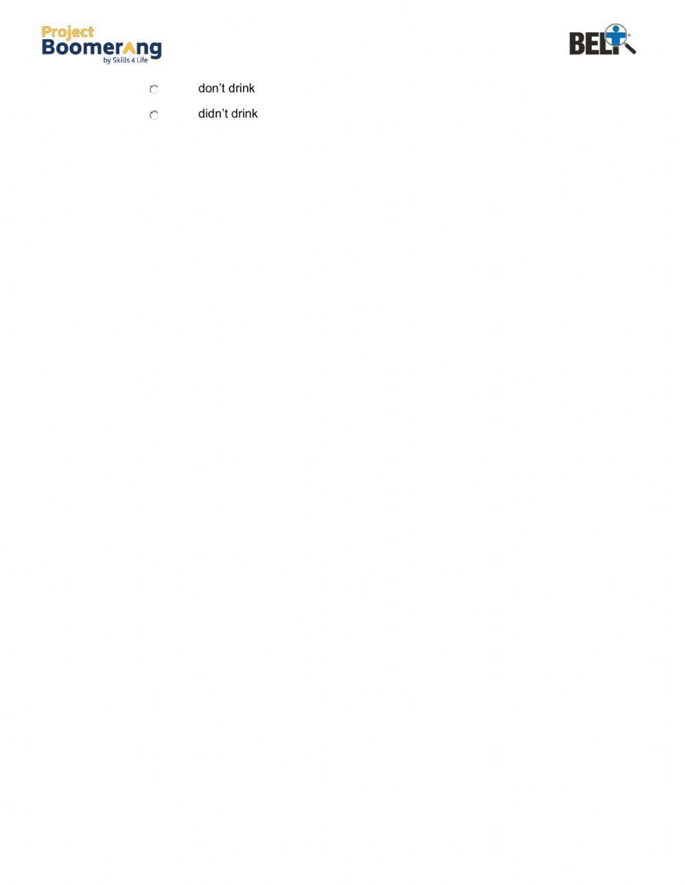 BELT Grammar Practice