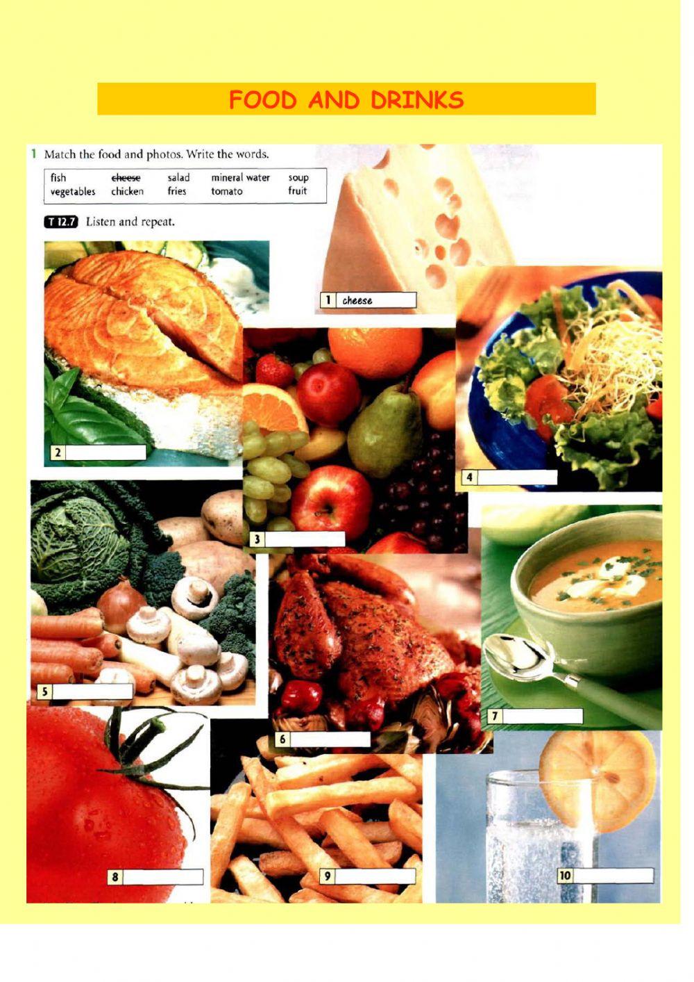 Food and drink - vocabulary