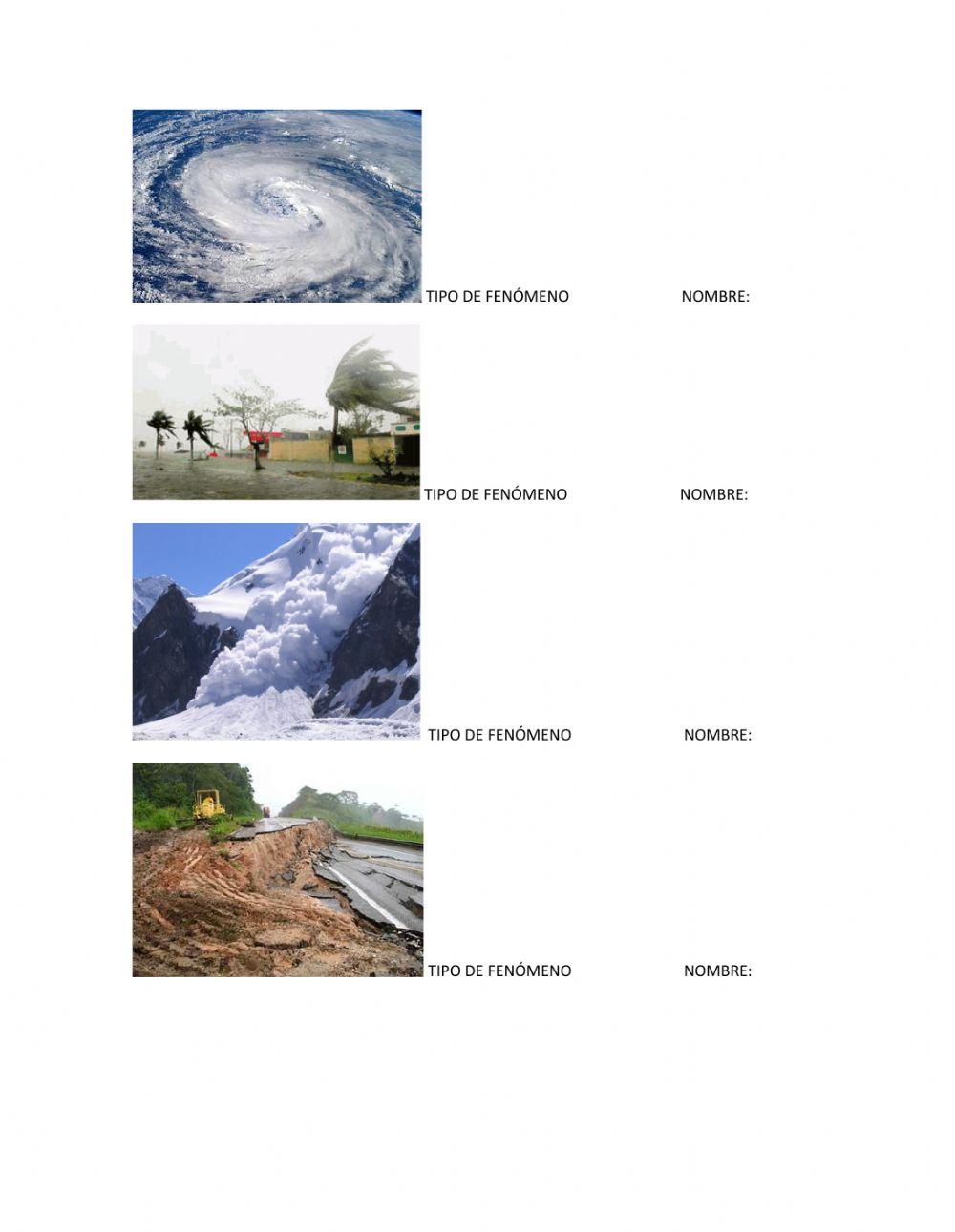 Amenazas naturales y antrópicas