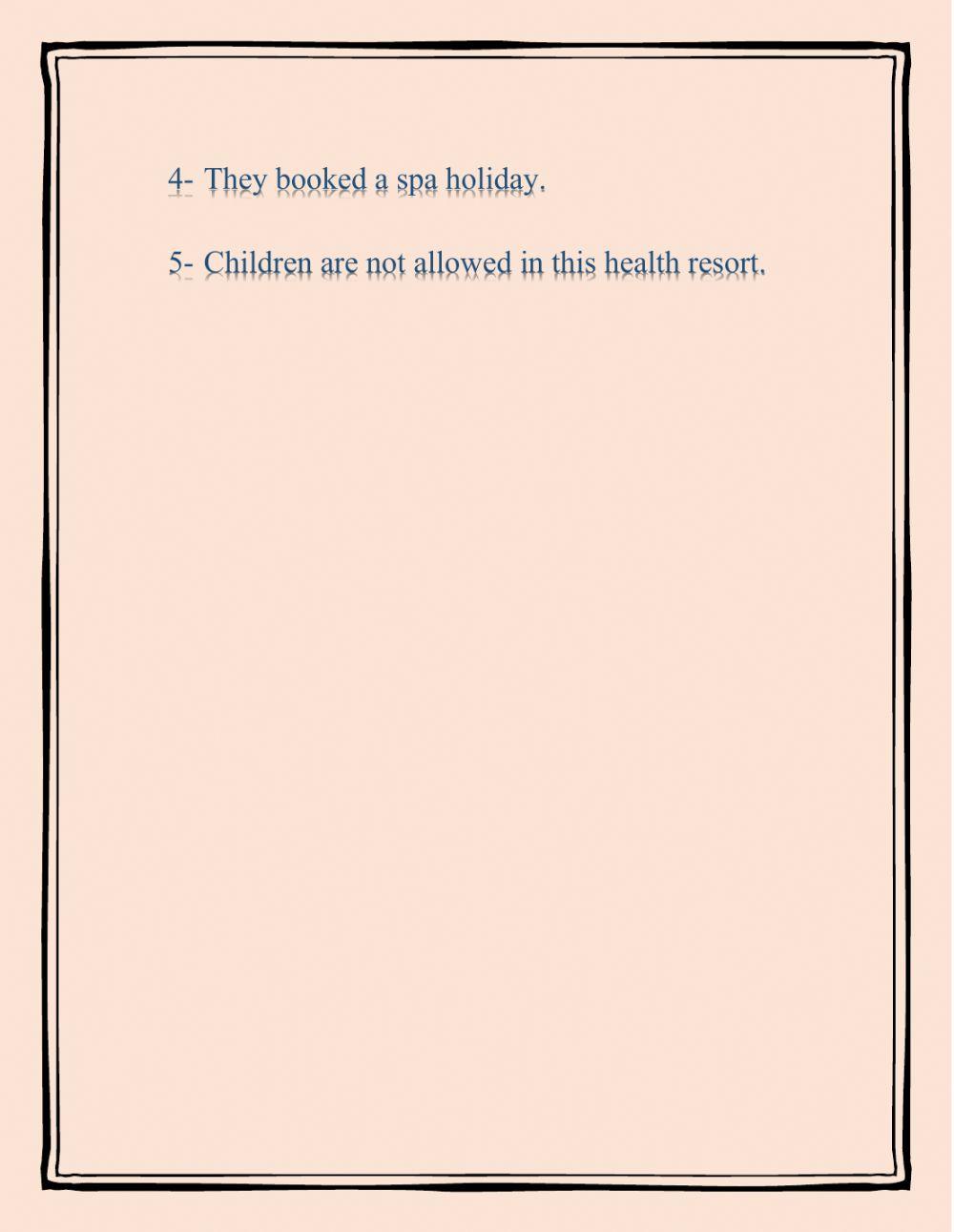 Health comes first PASSIVE VOICE