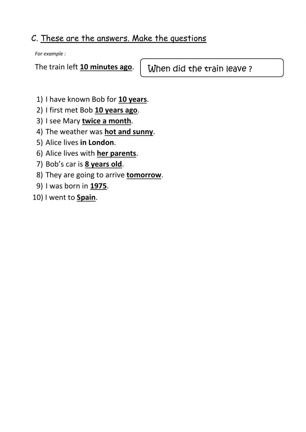 Mixed Questions & Answers