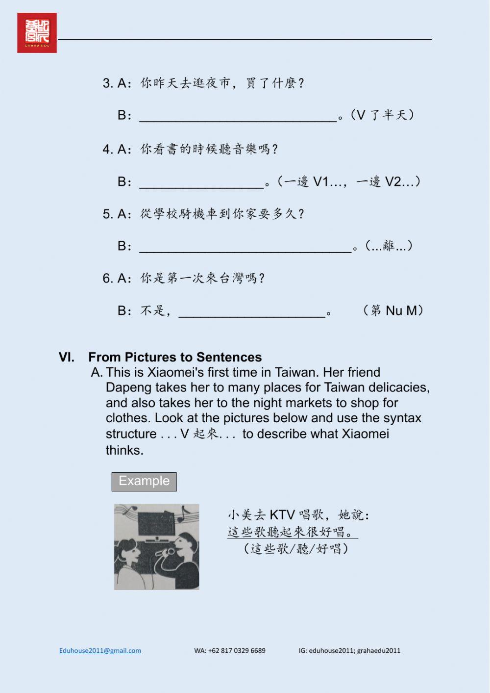 Welcome to Taiwan 2 Worksheet unit 1