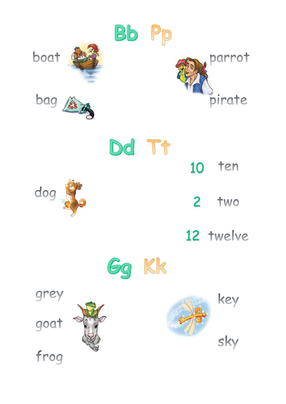 Brilliant 2 класс Алфавит словарик