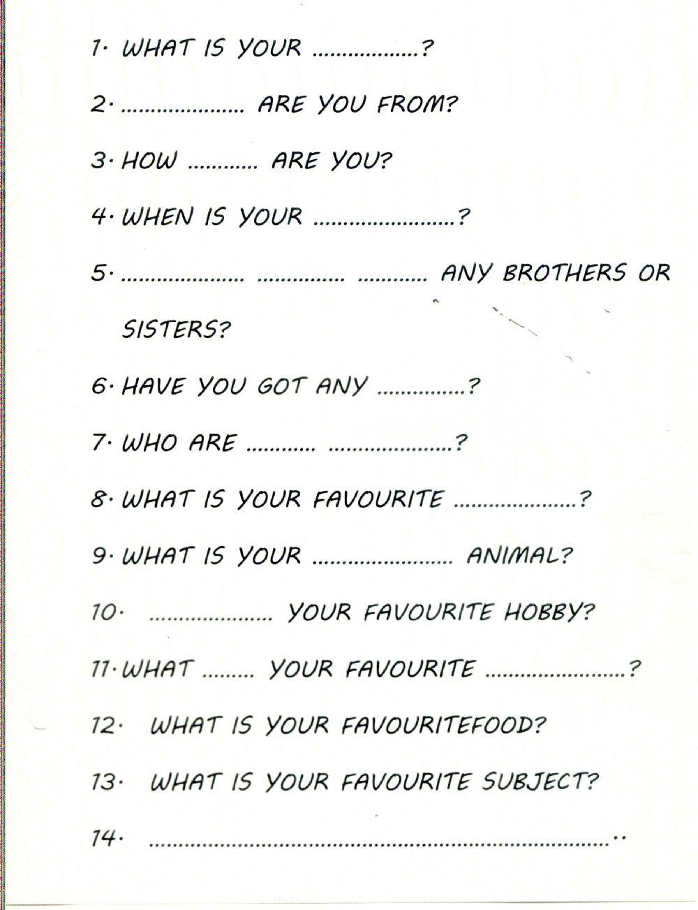 Personal information 2