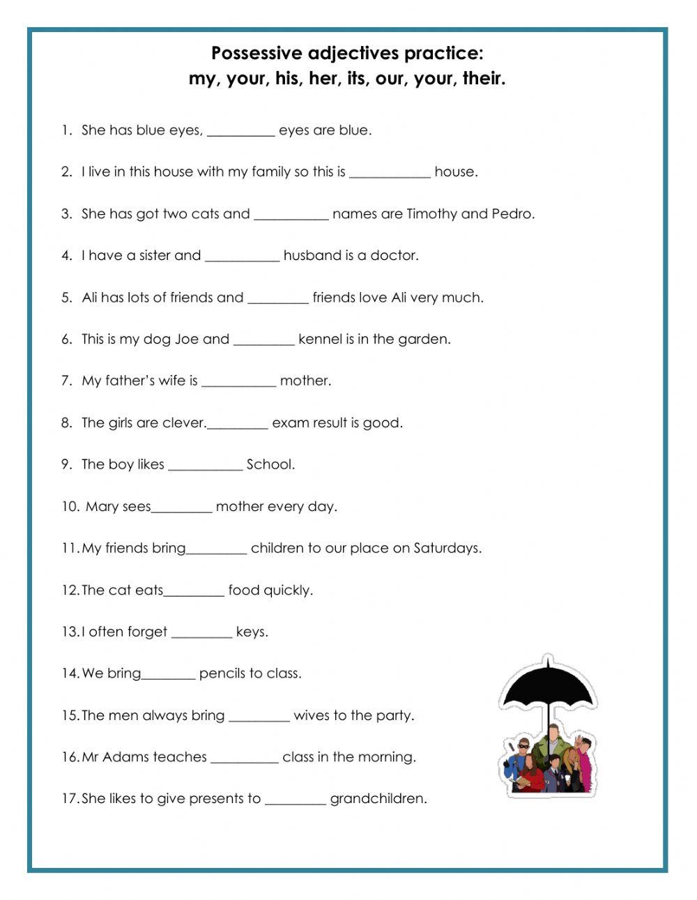 Possessive Adjectives