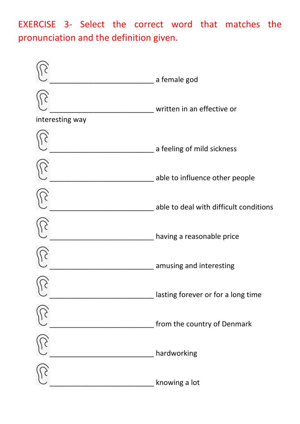 Interchange 3 Unit 12 Vocabulary Practice