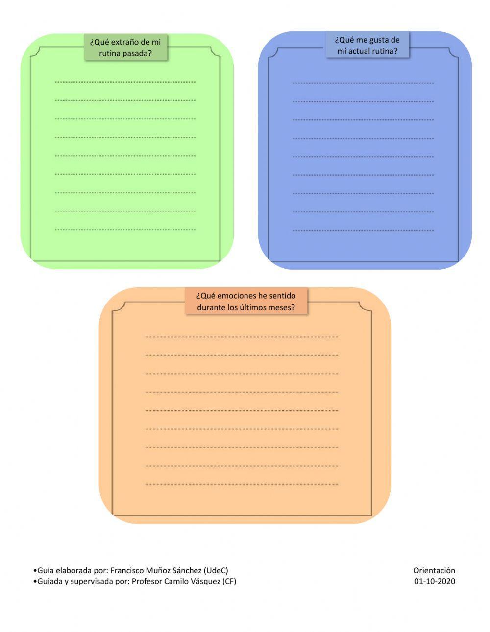 Cronogramas de mis días