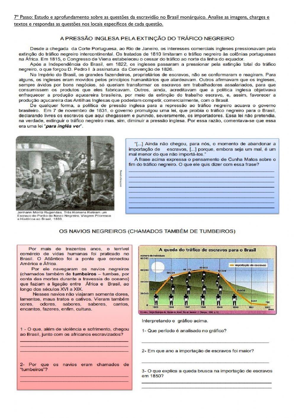 Recuperação História 8 ano