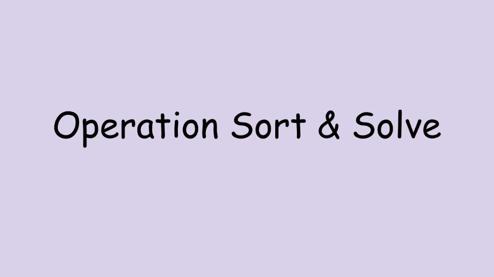 Decimal Word Problem Sort