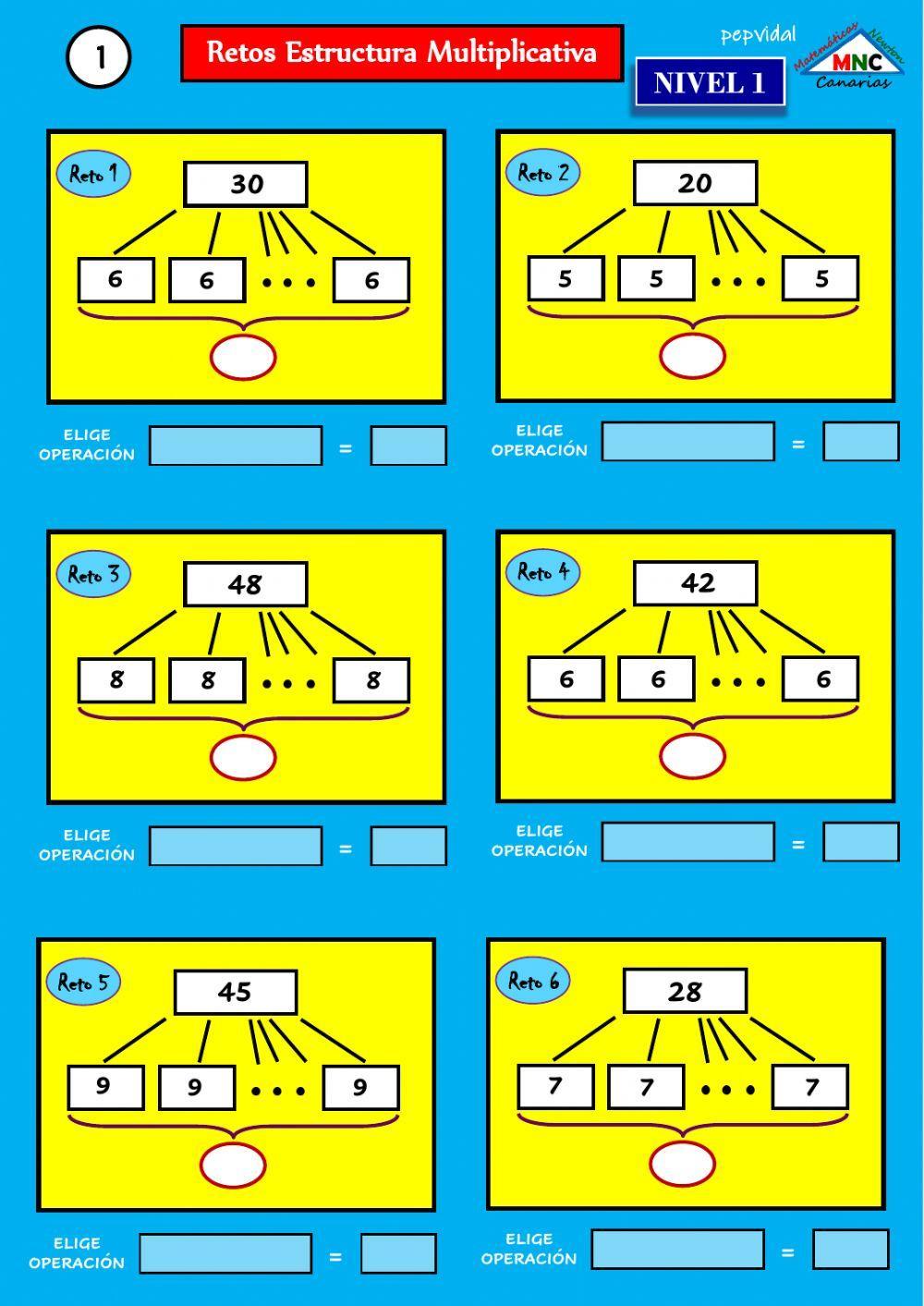 Retos Estructura Multiplicativa 1 Agrupar (1)