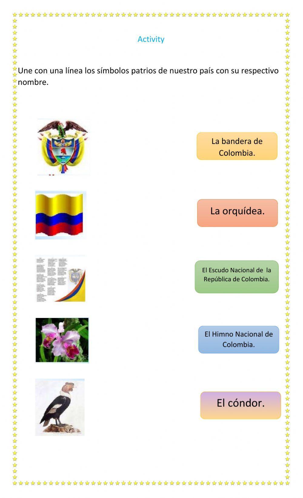Los símbolos patrios de Colombia