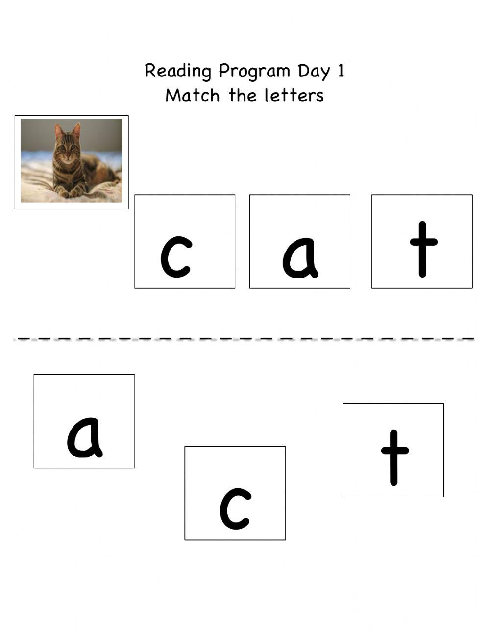 Cat Letter Match