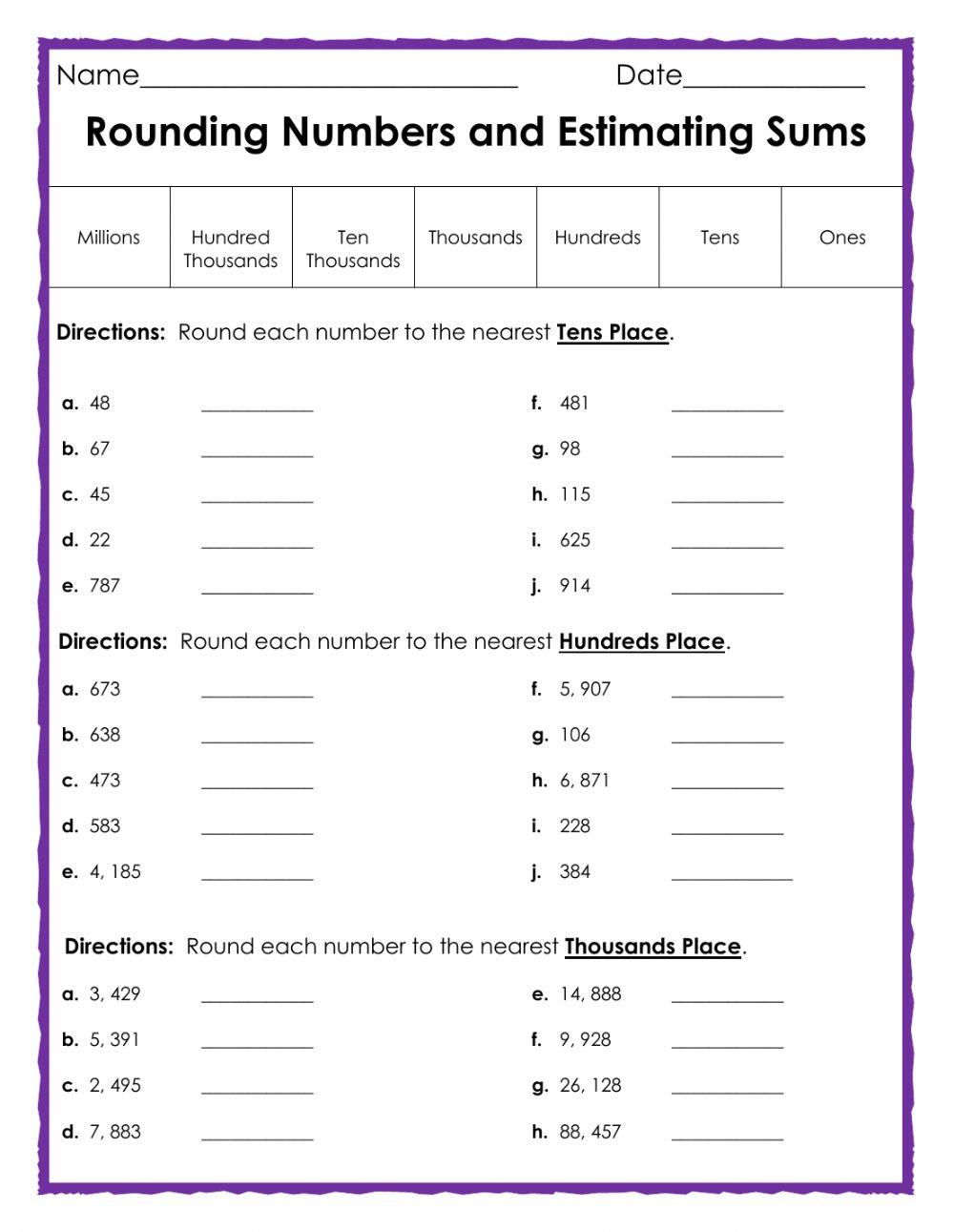 Rounding Numbers