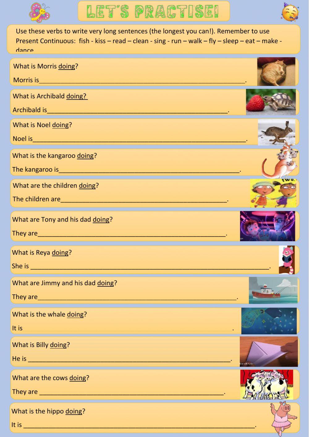 Revision: Present Continuous