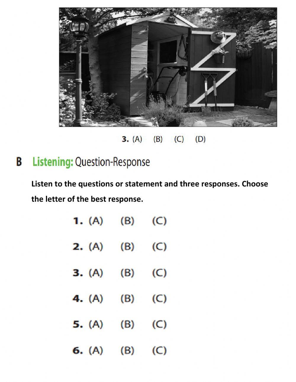 UNIT 6. AROUND THE HOUSE 3. MINI TEST