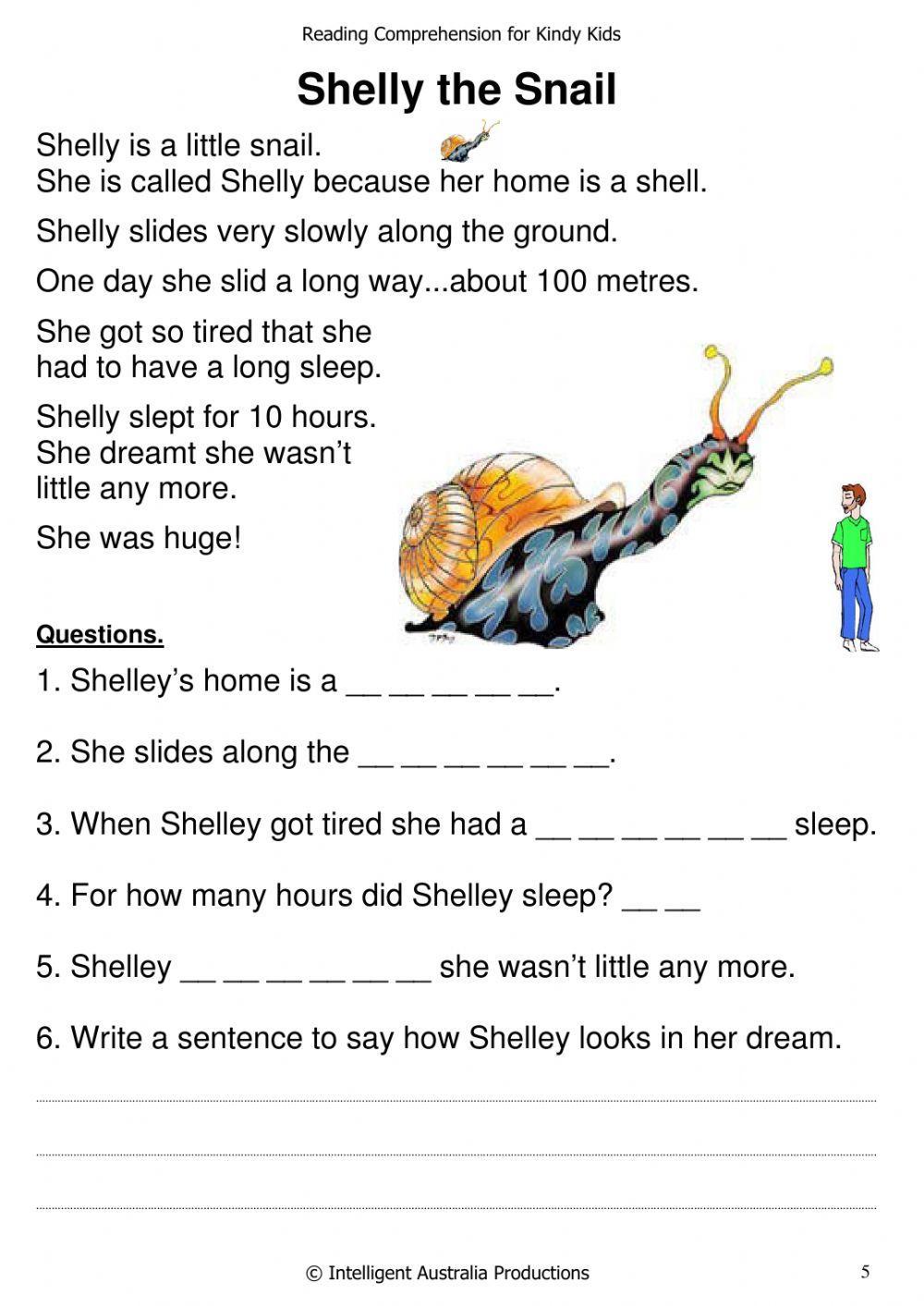shelly the snail - Reading