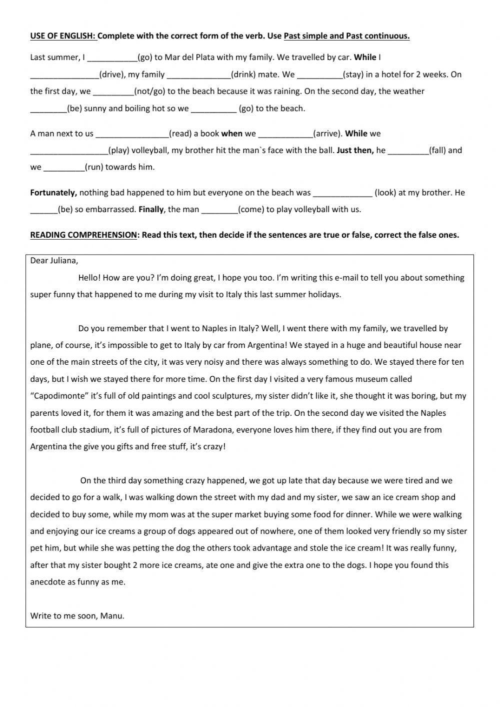 Test junior 2 september