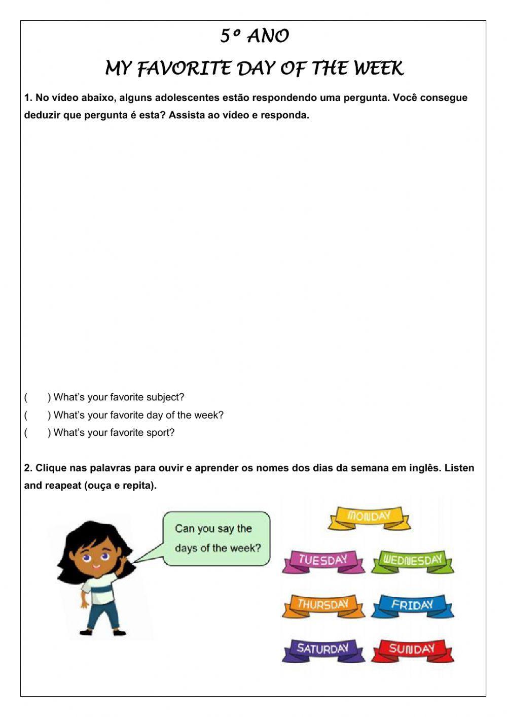 5-ano-my-favorite-day-of-the-week-worksheet-live-worksheets