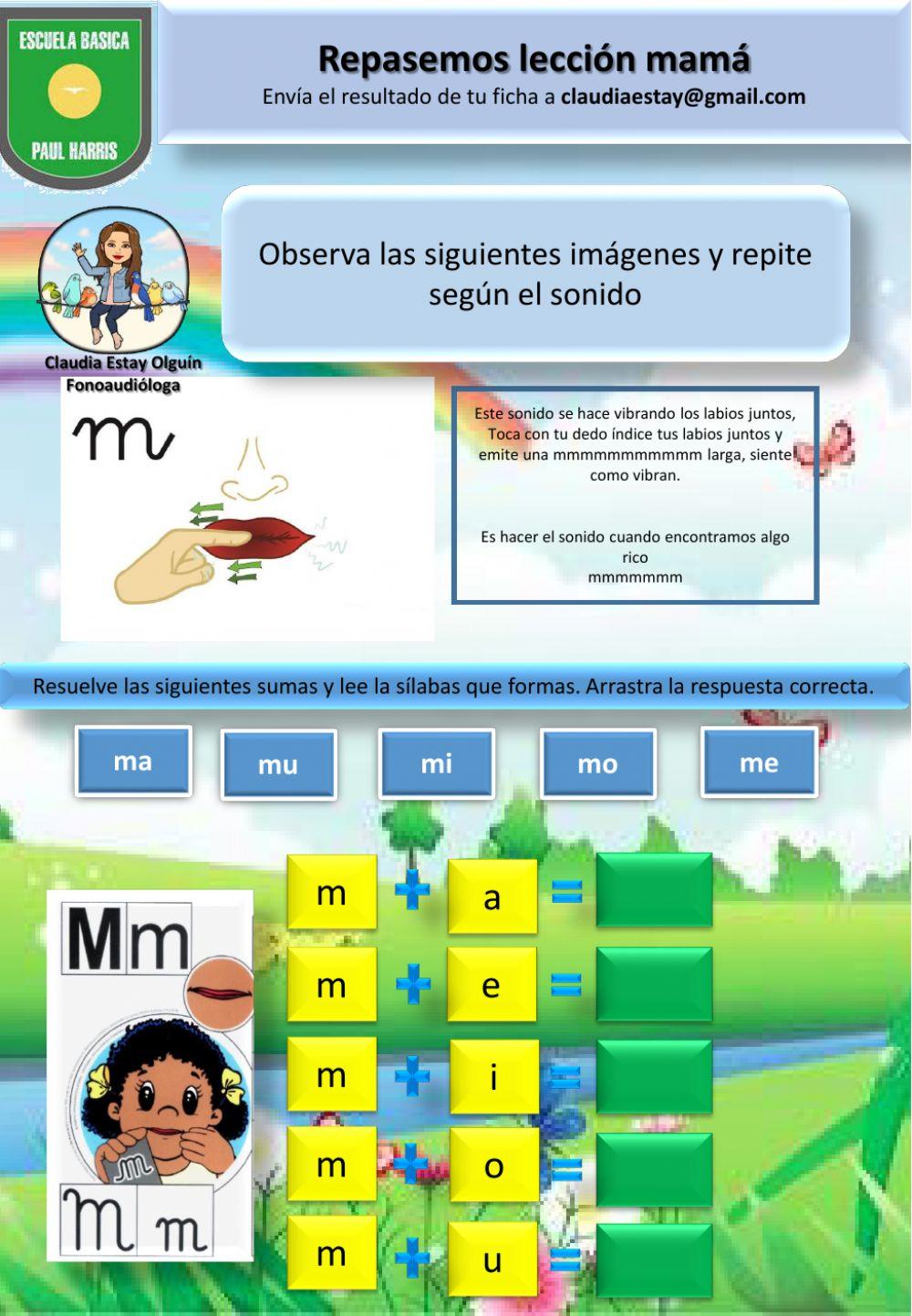 Refuerzo lección Mamá