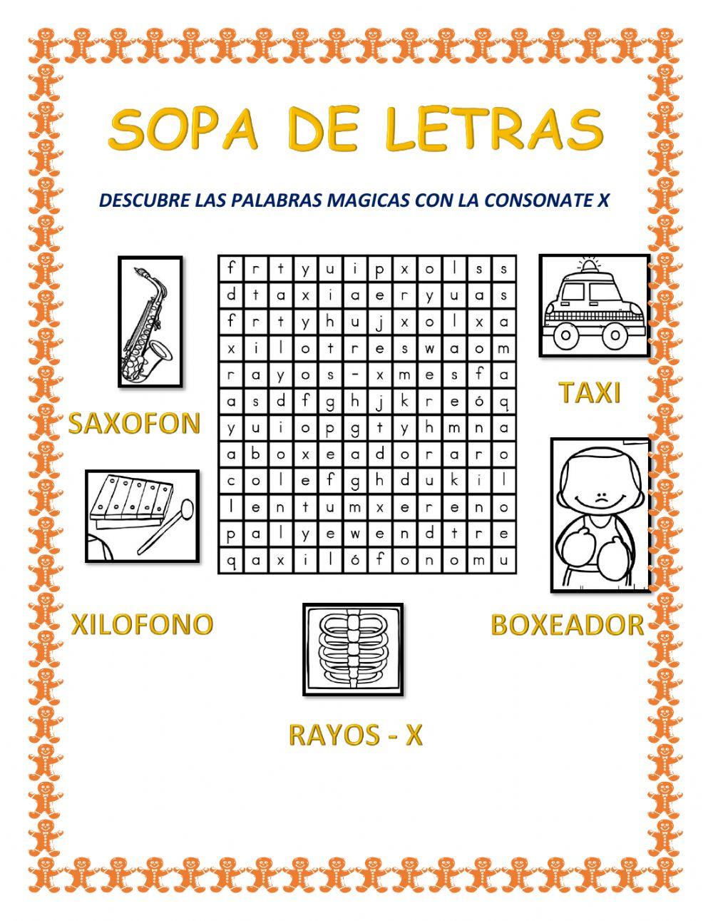 sopa de letras