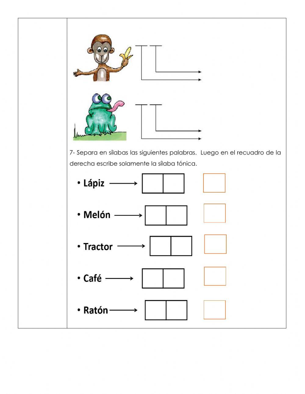 Sílaba tónica y sílaba átona