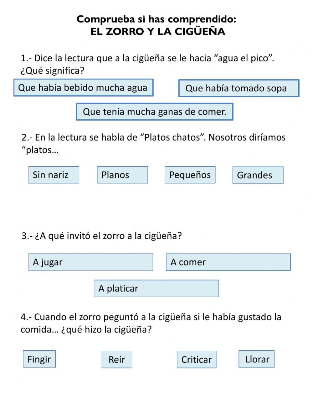 lectura de comprensión lectura de comprensión