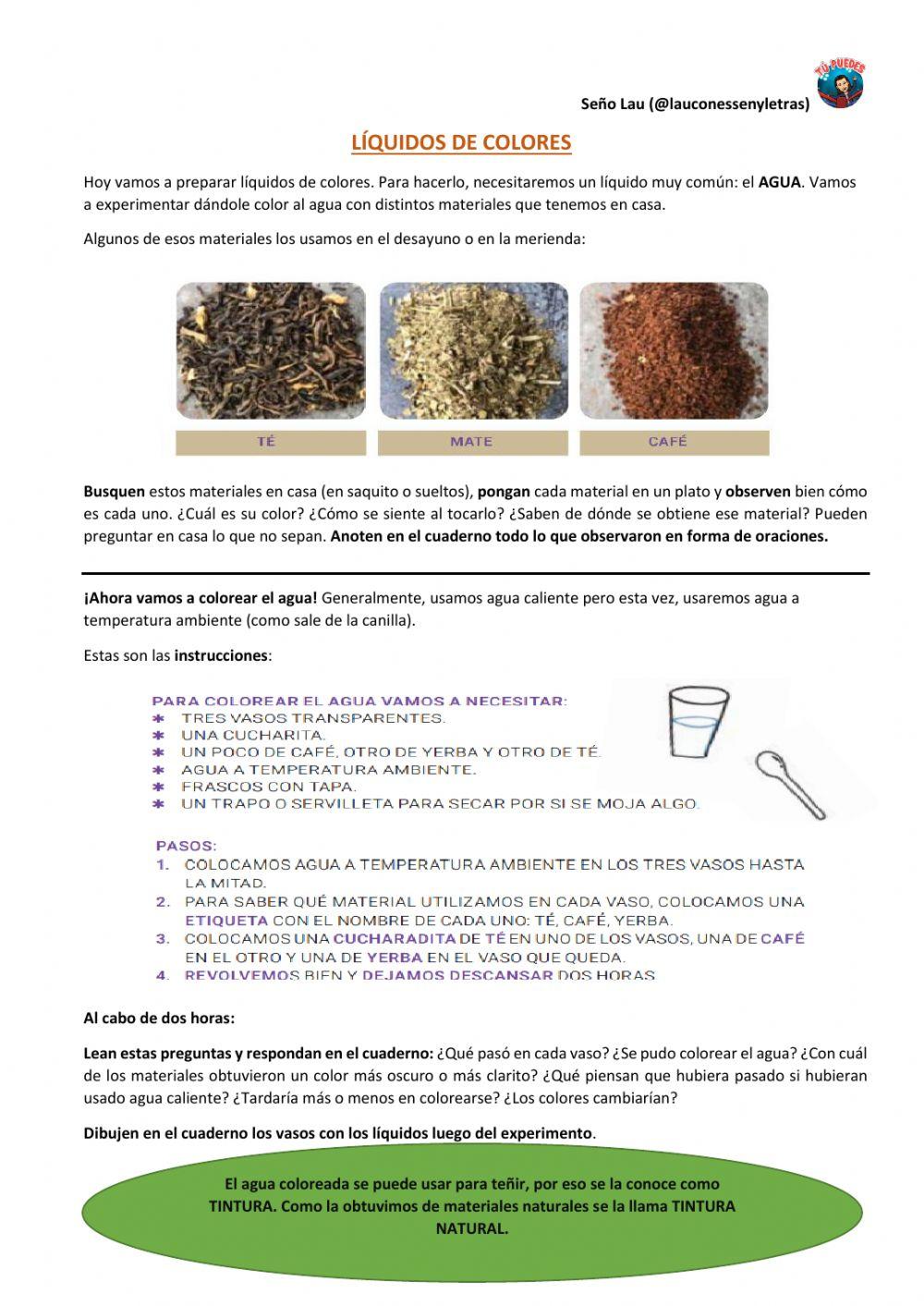 Líquidos de colores