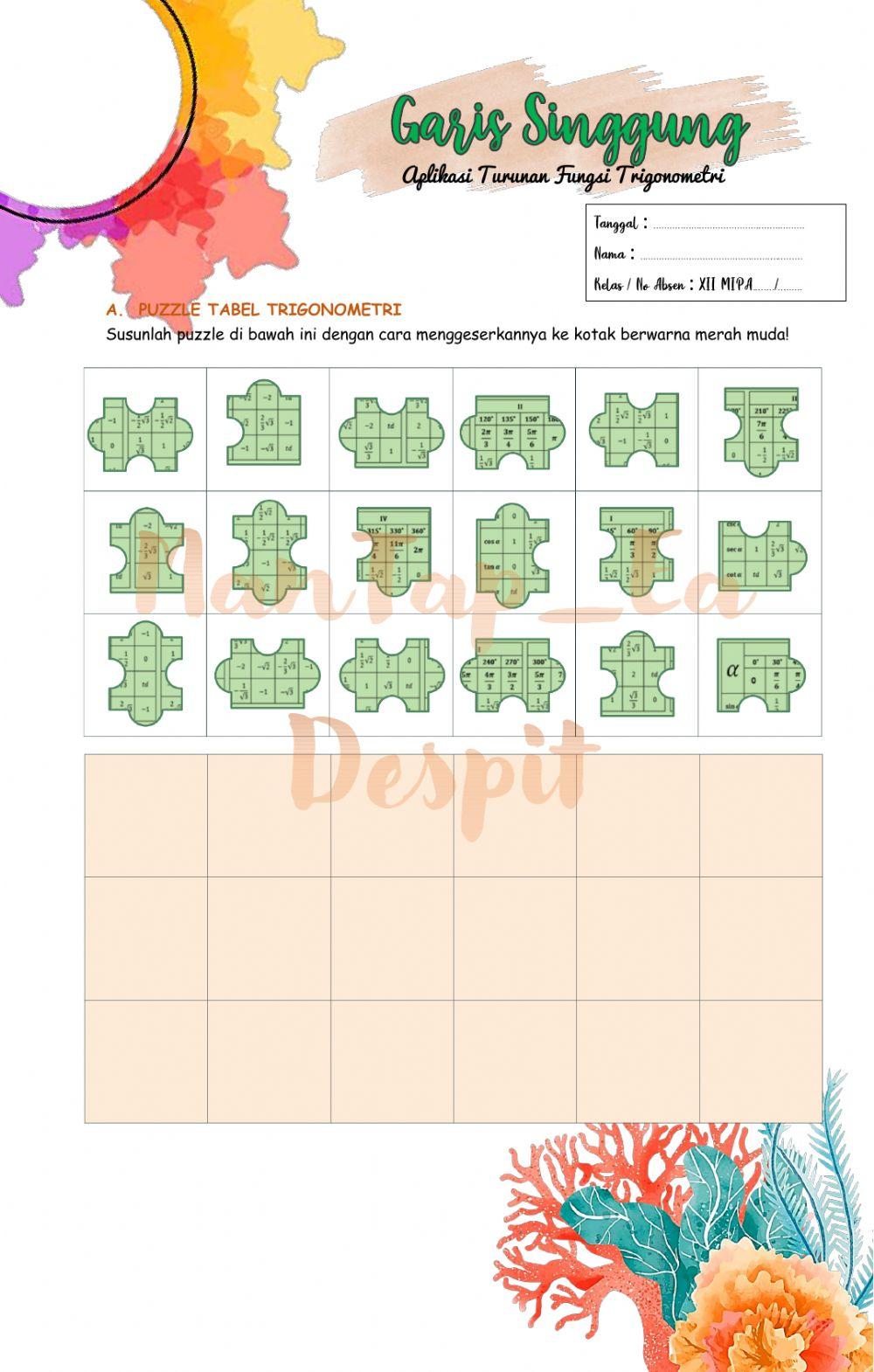 XII - Mix and Match - Garis singgung