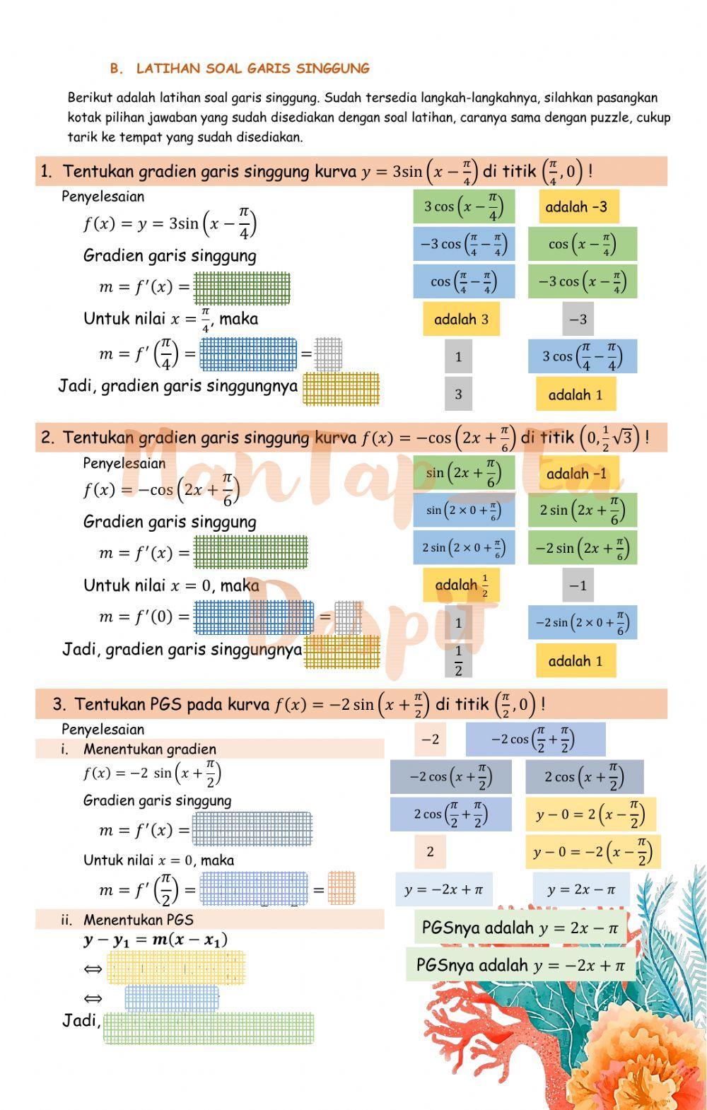 XII - Mix and Match - Garis singgung
