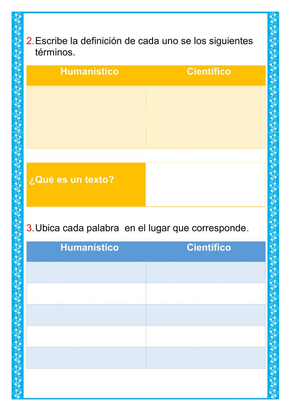 Textos y su clasificación