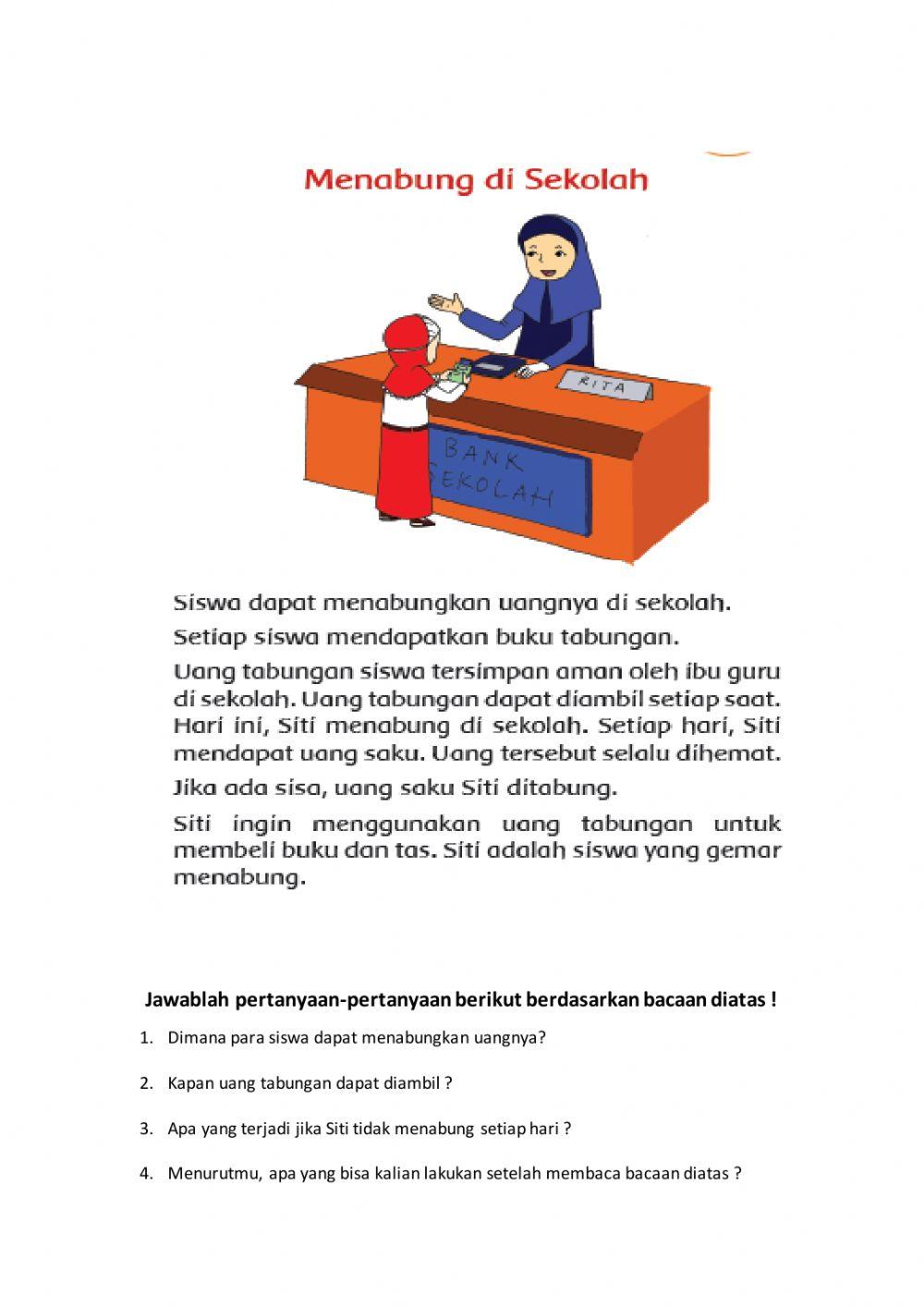 Menjawab pertanyaan bacaan