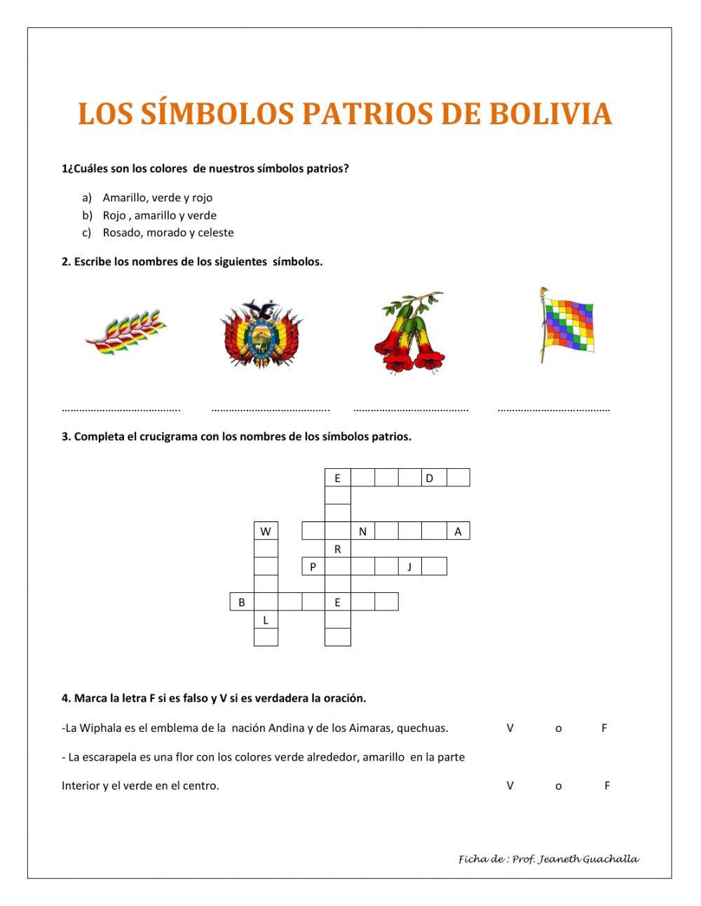 Los símbolos patrios