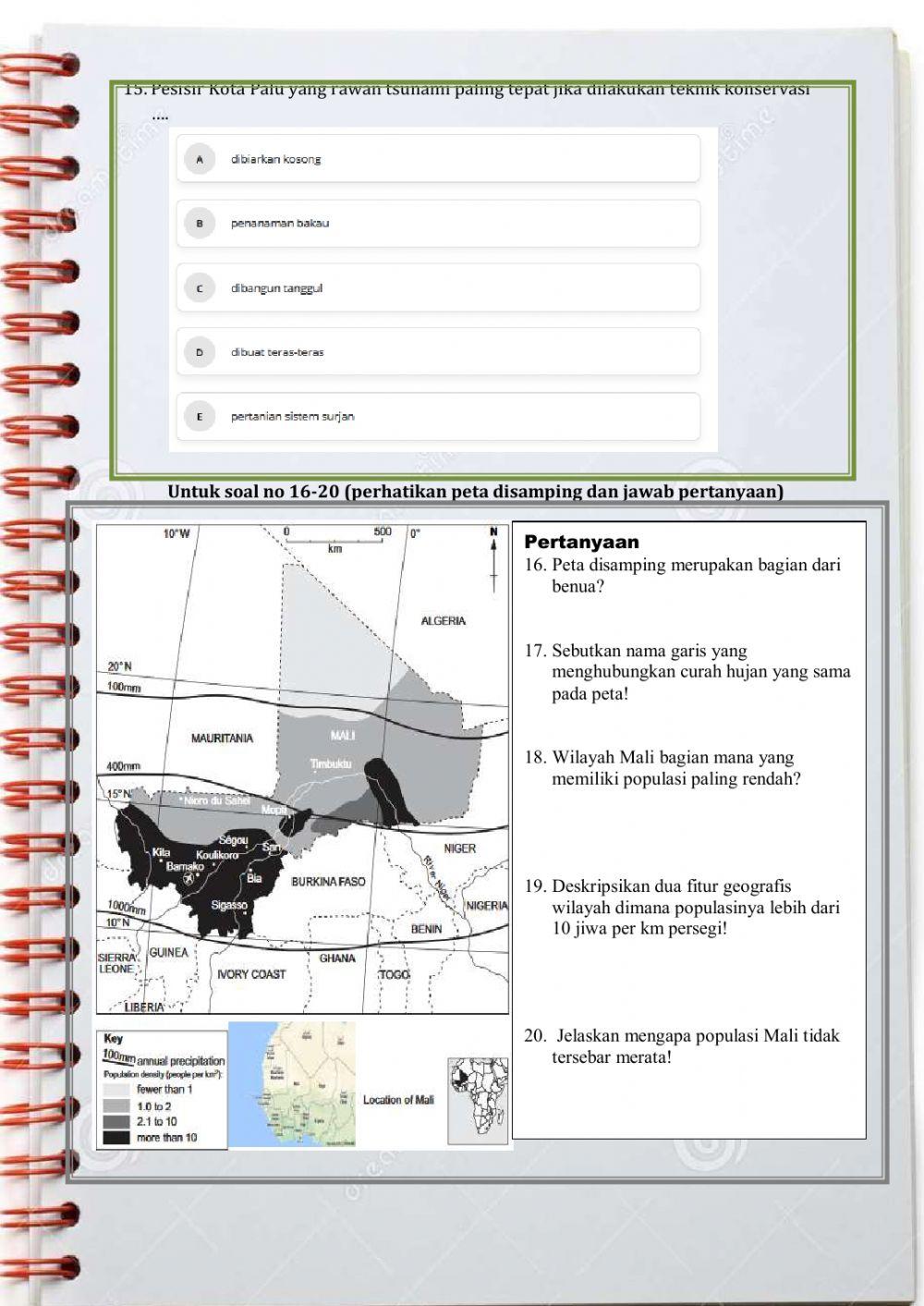 Pendalam minat geografi tes 1