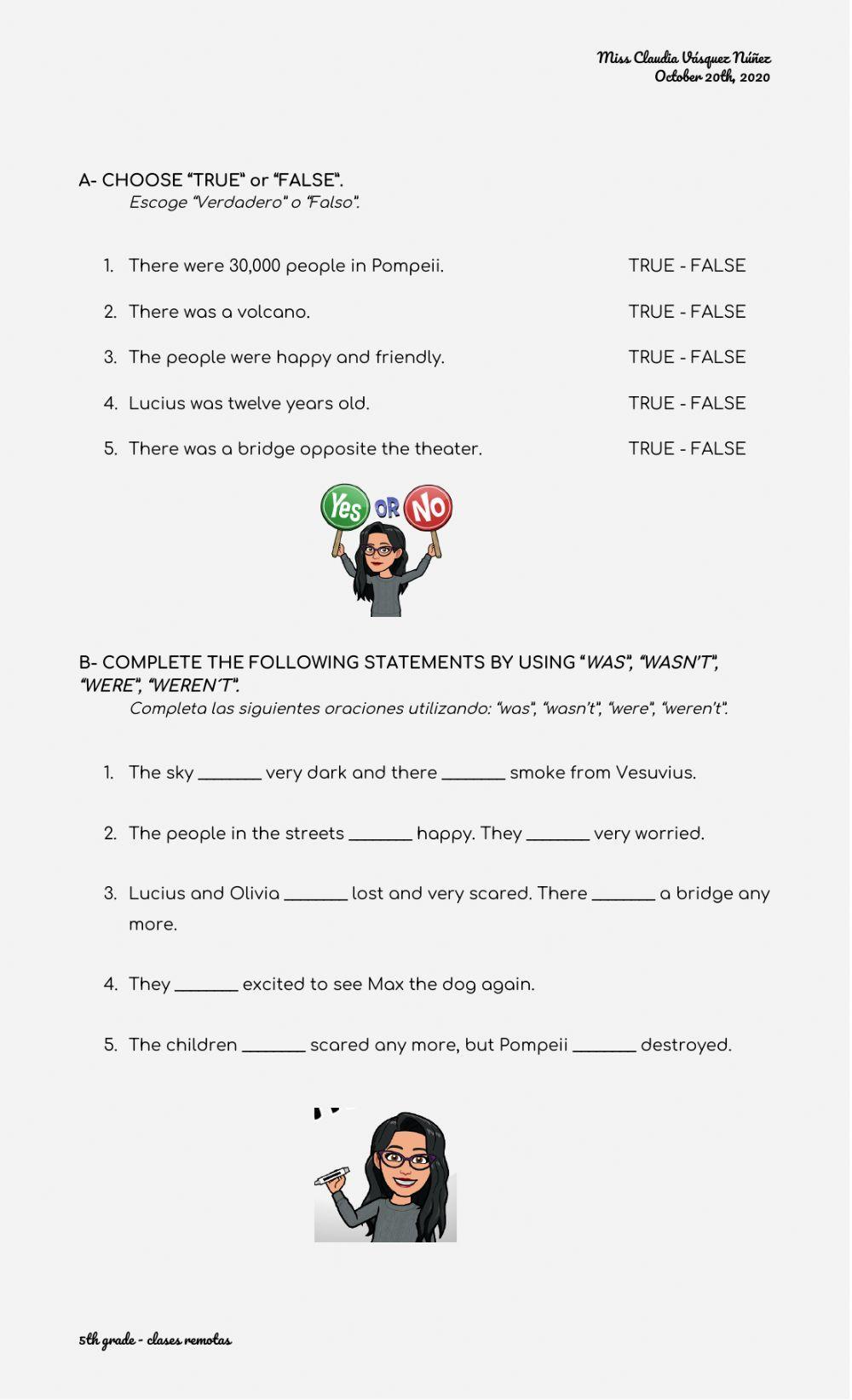 The destruction of Pompeii