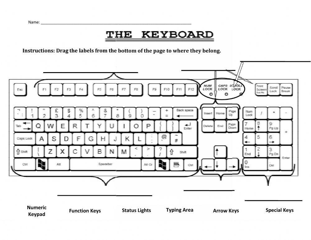 Parts of the Keyboard