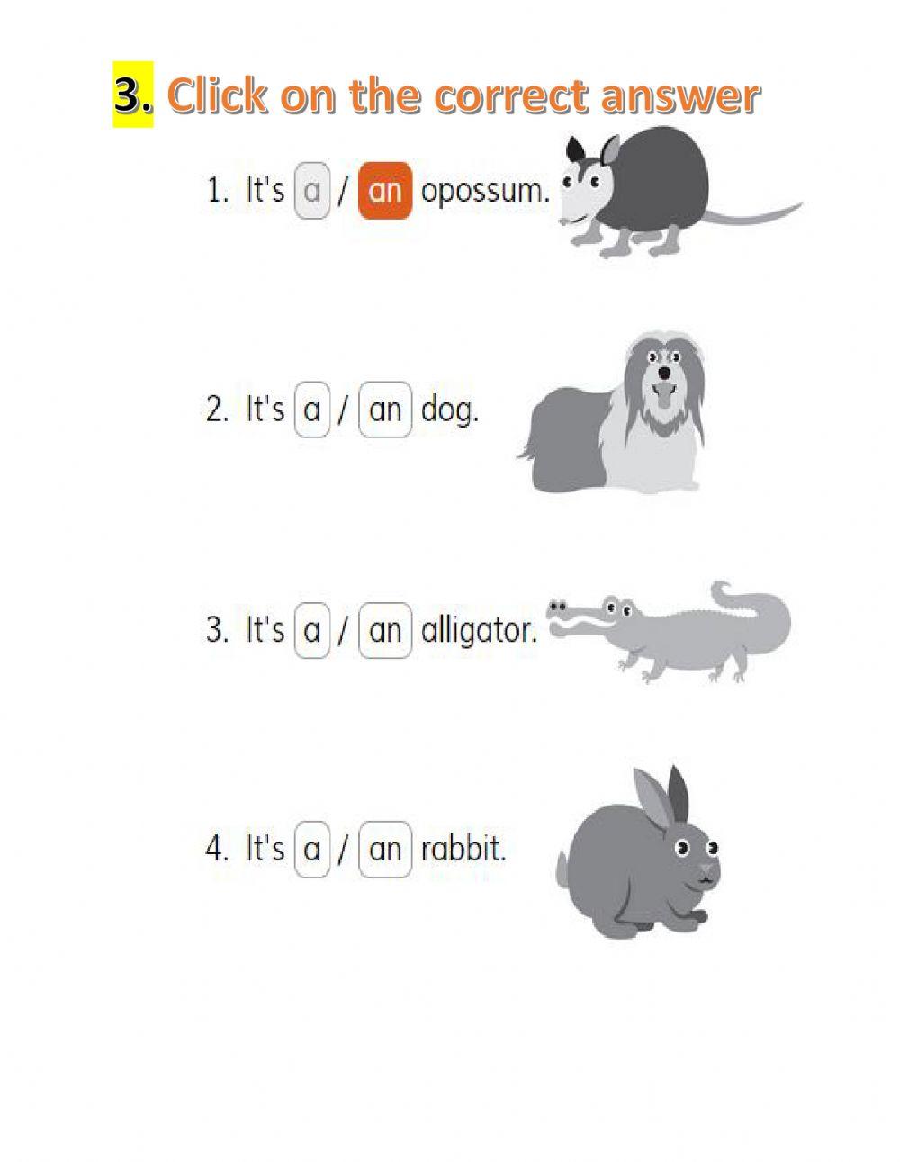Unit 3 pet vocabulary online exercise for live worksheets