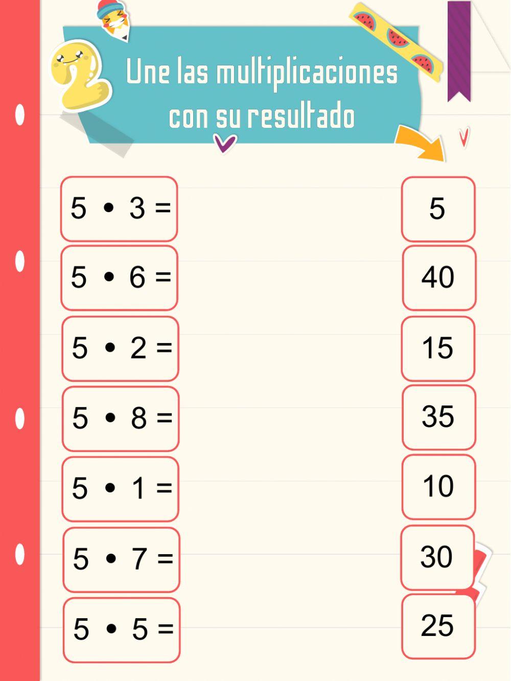 Desafío Interactivo Tablas de Multiplicar